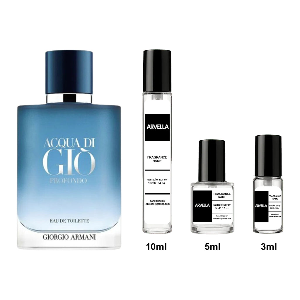 Armani Acqua Di Gio Profondo Sample 3ml Spray - Arvella Fragrance